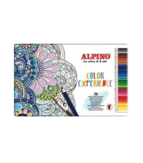 LAPICES COLOR ALPINO EXPERI. est.MET.36