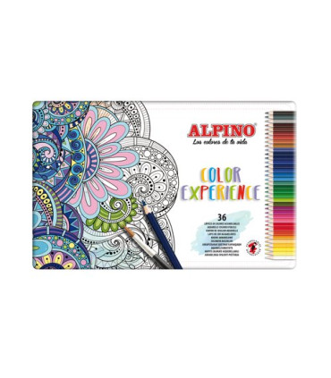 LAPICES COLOR ALPINO EXPERI. est.MET.36