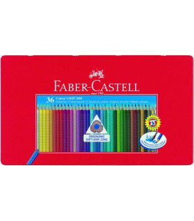 LAPICES ACLB.FABER COLOUR GRIP est.MT.36