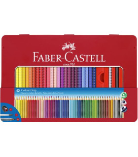 LAPICES ACLB.FABER GRIP est.METAL de 48