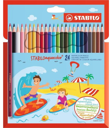 LAPICES ACLB.STABILO AQUACOLOR e.CART.24