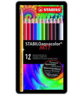 LAPICES ACLB.STABILO AQUACOLOR e.MET.12