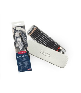 LAPICES CARBONCILLO DERWENT C/6