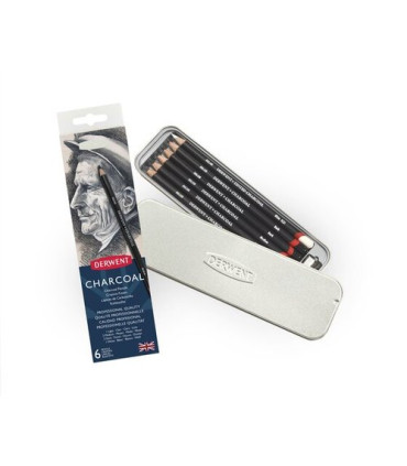 LAPICES CARBONCILLO DERWENT C/6