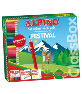 LAPICES COLOR ALPINO FESTIV.CLASSBOX 288