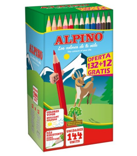 LAPICES COLOR ALPINO ECONOMY PACK 132+12