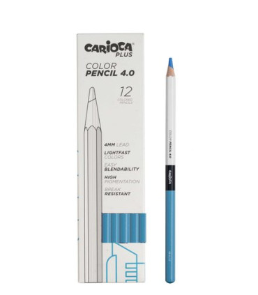 LAPICES COLOR CARIOCA PLUS CAJA 12 AZ CL