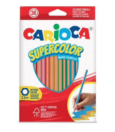 LAPICES COLOR CARIOCA SUPERCOLOR C/36