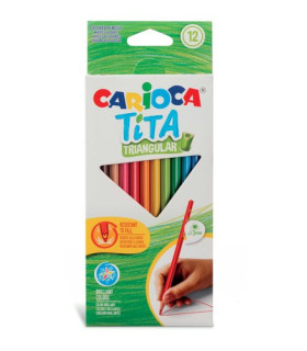 LAPICES COLOR CARIOCA TITA TRI. est.12