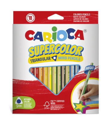 LAPICES COLOR CARIOCA TITA TRI. est.18