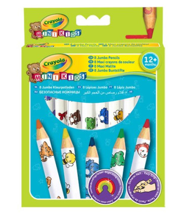 LAPICES COLOR CRAYOLA JUMBO DECOR.est.8