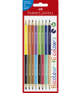 LAPICES COLOR FABER BICOLOR est. 8