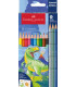 LAPICES COLOR FABER DINOSAURIOS E/10+3