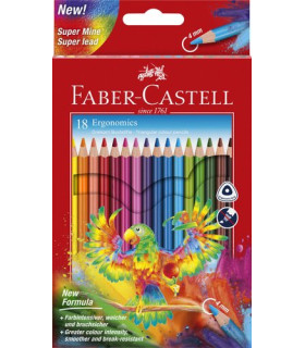 LAPICES COLOR FABER TRIANG.0.4mm EST.18