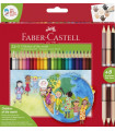 LAPICES COLOR FABER  est.24+3 BICOLOR