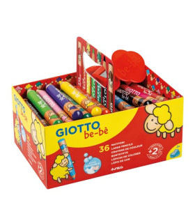LAPICES COLOR GIOTTO BEBE SUPER PACK 36