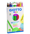 LAPICES COLOR GIOTTO MEGA est.12