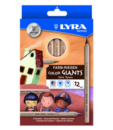 LAPICES COLOR LYRA COLOR GIANTS SKIN 12