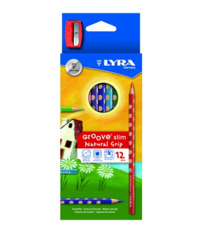 LAPICES COLOR LYRA GROOVE SLIM e.12 c/AF