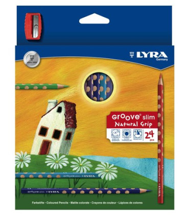 LAPICES COLOR LYRA GROOVE SLIM e.24 c/AF
