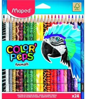 LAPICES MAPED COLOR PEPS ANIM. est.24