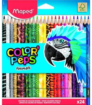 LAPICES MAPED COLOR PEPS ANIM. est.24