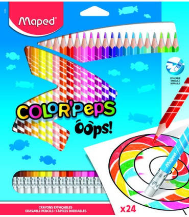 LAPICES COLOR MAPED COLOR´PEPS OOPS E/24