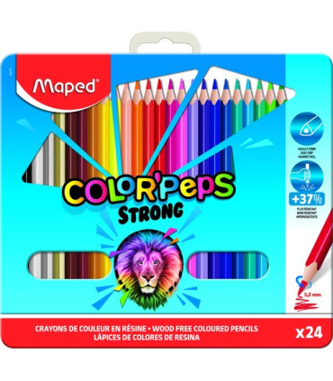 LAPICES COLOR MAPED STRONG METAL es.24