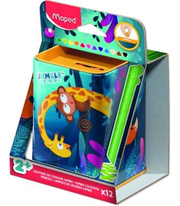 LAPICES COLOR MAPED JUNGLE FEVER MINI 12