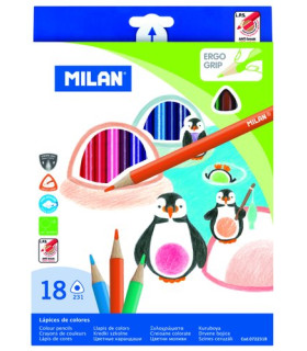 LAPICES COLOR MILAN ERGO GRIP Est. 18