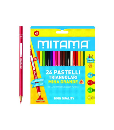 LAPICES COLOR MITAMA TRIANG.C/24