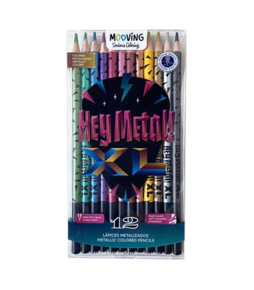 LAPICES COLOR MOOVING MET. EST.12