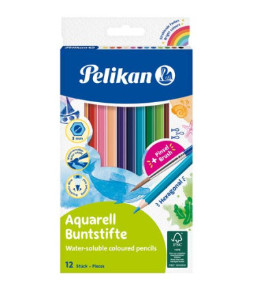 LAPICES COLOR PELIKAN HEXAGONAL est.12