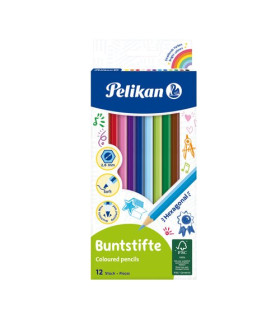 LAPICES COLOR PELIKAN est.12 (BS12LN)