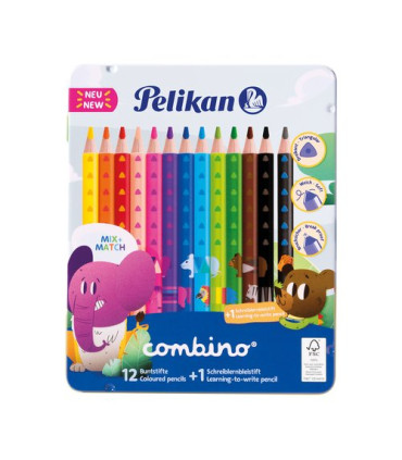 LAPICES COLOR PELIKAN JUMBO TRIANG. e.12