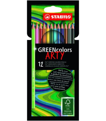 LAPICES COLOR STABILO GREEN COLOR C/12