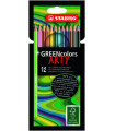 LAPICES COLOR STABILO GREEN COLOR C/12