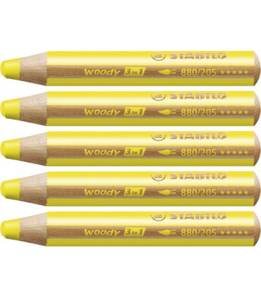 LAPICES STABILO WOODY 3 en 1 AM. EST.5
