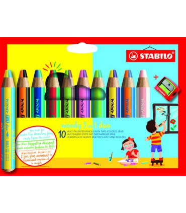 LAPICES COLOR STABILO WOODY 3 EN 1 E/10