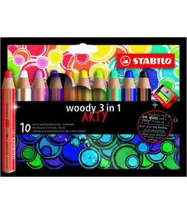 LAPICES COLOR STABILO WOODY ART.LIN E/10