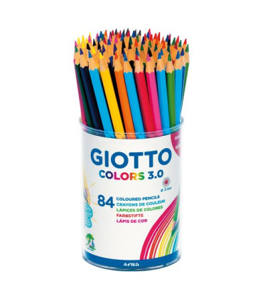 LAPICES GIOTTO COLORS 3.0 Bote 84 ud