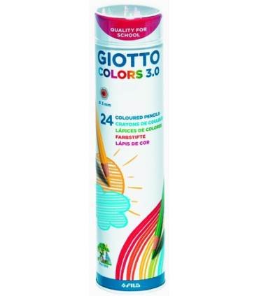 LAPICES GIOTTO COLORS 3.0 Bote met. 24 u