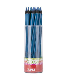 LAPIZ APLI JUMBO FLUOR TRI. AZUL