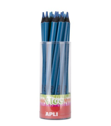 LAPIZ APLI JUMBO FLUOR TRI. AZUL