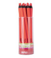 LAPIZ APLI JUMBO FLUOR TRI. ROJO