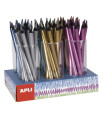 LAPIZ APLI JUMBO METALLIC TRI. EXP.108
