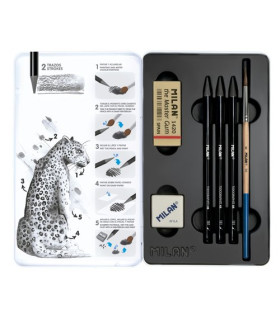 LAPICES MILAN GRAFITO ACUAR. CAJA MET.3