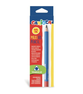 LAPIZ CARIOCA MAXI TRIANGUL.-HB CAJA de