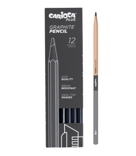 LAPICES GRAFITO CARIOCA PLUS B C/12