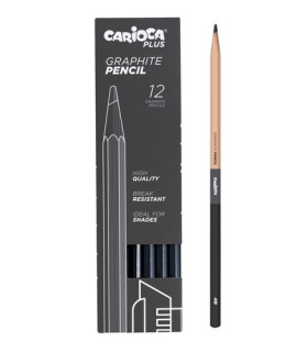 LAPICES GRAFITO CARIOCA PLUS 4B C/12